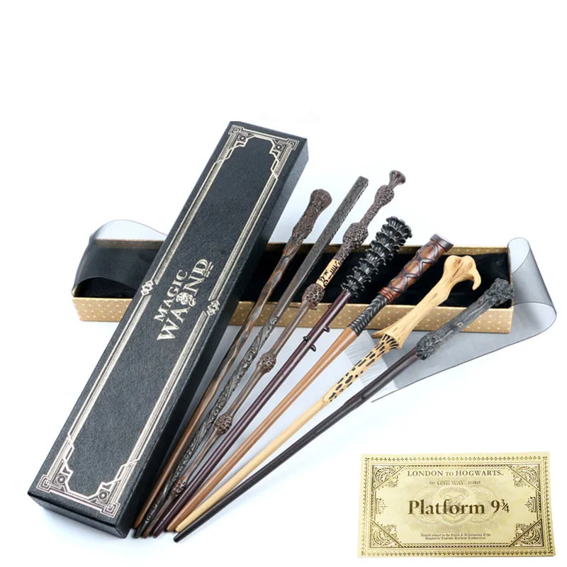 

Free Platform Ticket Collection Metal Core Harry Potter series Dumberdor Hermione Luna Lucius malfoy wand Free Train Ticket