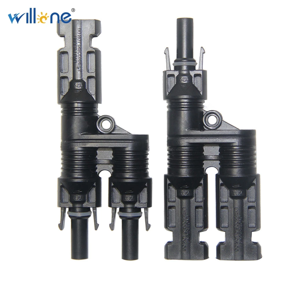 Conector de Energia Willone Frete Grátis t Conector Ramo Solar Mc4 2 Par 17 Willone MC4 2 par Frete grátis T