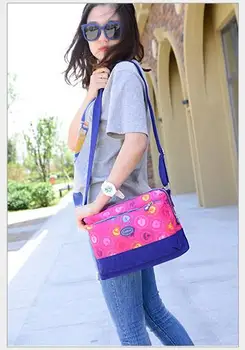 

JINQIAOER Brand Women Messenger bags printing Travel Bag Shoulder bag Ladies Business Traveller Waterproof Nylon bag