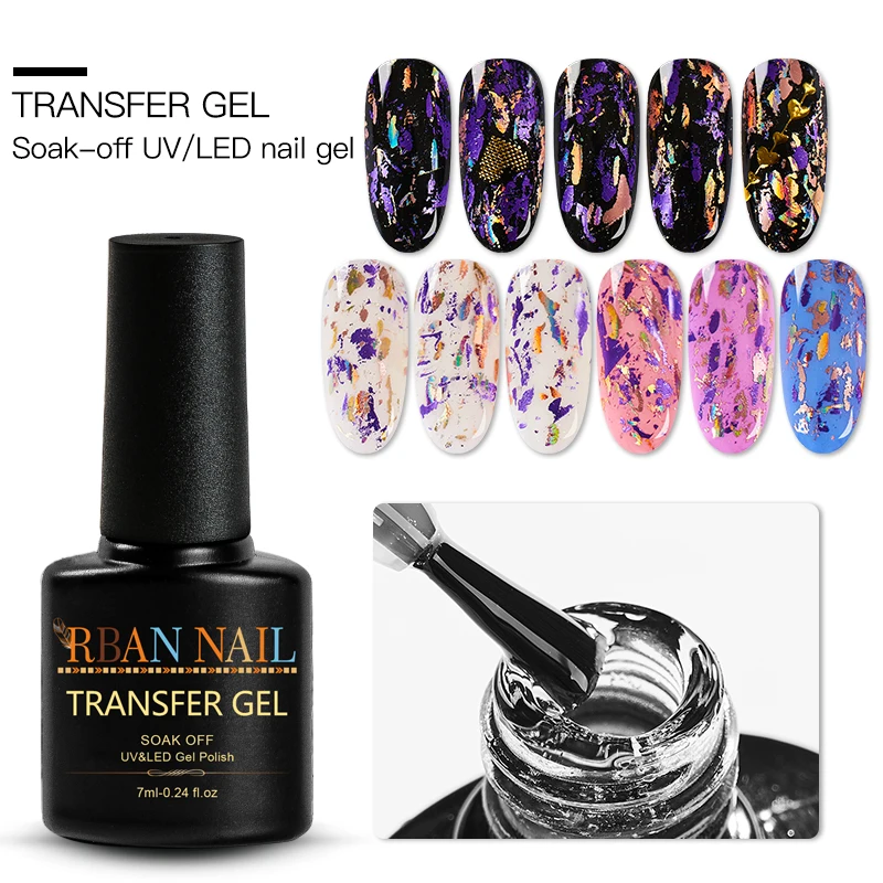 RBAN NAIL 7ML Star Starry Sky Nail Foils Manicure Nail Art Glue Clear Adhesive Star Glue for Nail F