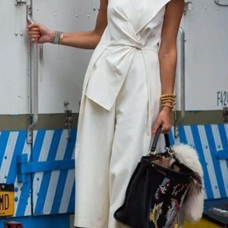 White Jumpsuit Women Summer 2019 Cotton Jumpsuit Trousers Female Casual Long Rompers Womens Jumpsuit Sleeveless Rompers Women White Jumpsuit Women Summer 2019 Cotton Jumpsuit Trousers Female Casual Long Rompers Womens Jumpsuit Sleeveless Rompers Women