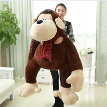 huge plush monkey toy lovely hugging orangutans doll large monkey gift doll about 150cm