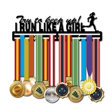 Медаль вешалки для бега медаль для гонок Дисплей Вешалка бегать как девушка медаль держатель для девочки