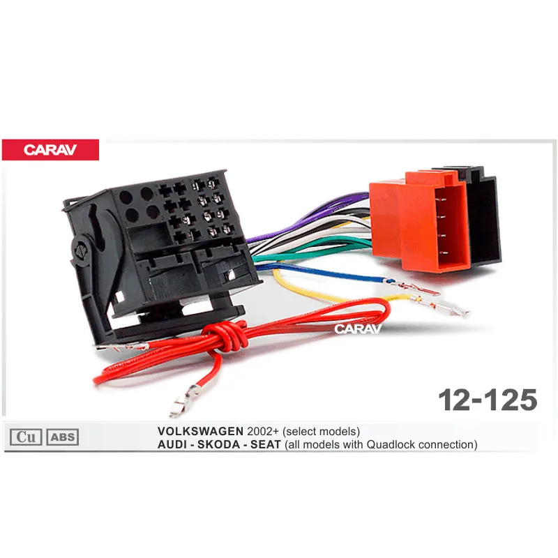 

CARAV 12-125 ISO Radio Adapter for BMW 3-Series (E90/91/E92/E93) Wiring Harness Connector Lead Loom Cable Plug Adaptor Stereo