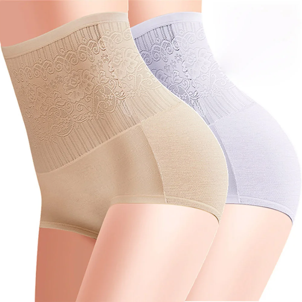 Женские бесшовные трусики шейпер с высокой талией Утягивающие для похудения и