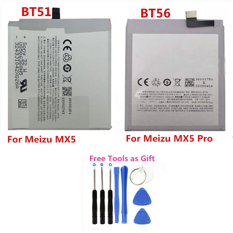 BT51 BT56 phone built-in Original battery 3150/3450mAh For MEIZU mx5 MX5pro pro 5 Li-ion Replacement Batteries + Free Tools BT51 BT56 phone built-in Original battery 3150/3450mAh For MEIZU mx5 MX5pro pro 5 Li-ion Replacement Batteries + Free Tools