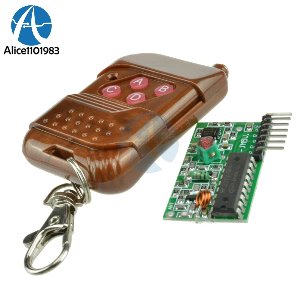 Receiver Module Arduino 315MHz IC 2262//2272 4 CH Wireless Remote Control