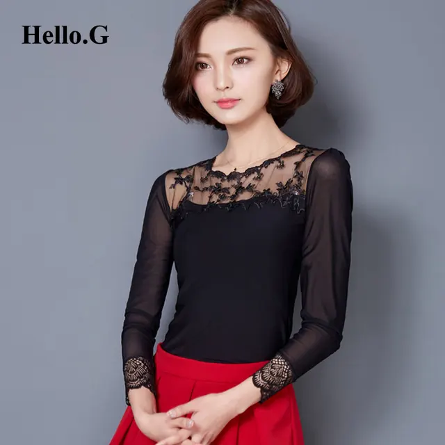 Aliexpress.com : Buy Plus Size XXXL Bodysuit Elegant Black Lace Plus Size XXXL Bodysuit Elegant Black Lace Blouse Women Slim Sexy Long Sleeve Mesh Shirt Female - Aliexpress.com : Buy Plus Size XXXL Bodysuit Elegant Black Lace