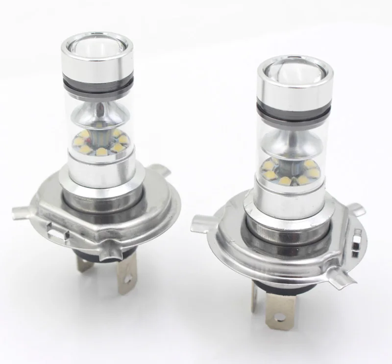 

2pcs h4 led light 100w h4 hi/lo bulbs No error 12V DC 20SMD 360 Degrees White for peugeot 307 audi a4 b8 opel astra j lamp auto