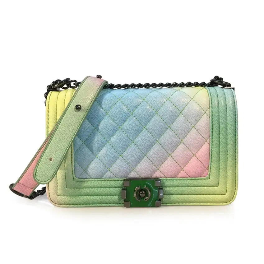 W Chain Shoulder  - Rippleal Handbag Purse Bag Inden Japan