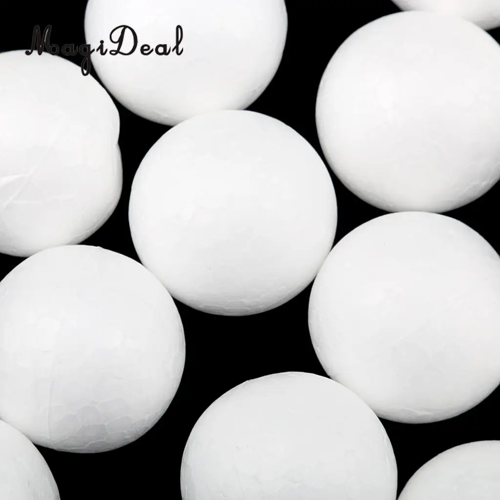 300pcs Creative Modelling Polystyrene Styrofoam Foam Ball Materials 15/25/27mm