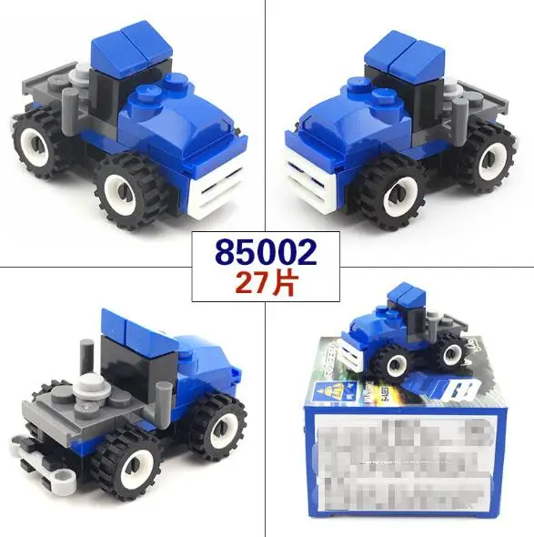 14 Style Mini Educational Building Blocks Toys DIY Bricks Assembled Compatible Car YH1262