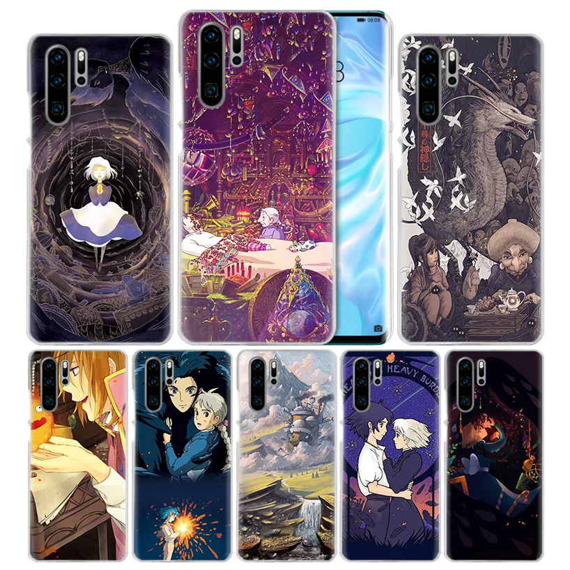 

Howl's Howls Moving Case for Huawei P20 P Smart Z Plus 2019 P30 P10 P9 P8 Mate 10 20 lite Pro Mini 2017 Hard PC Phone Cover Capa