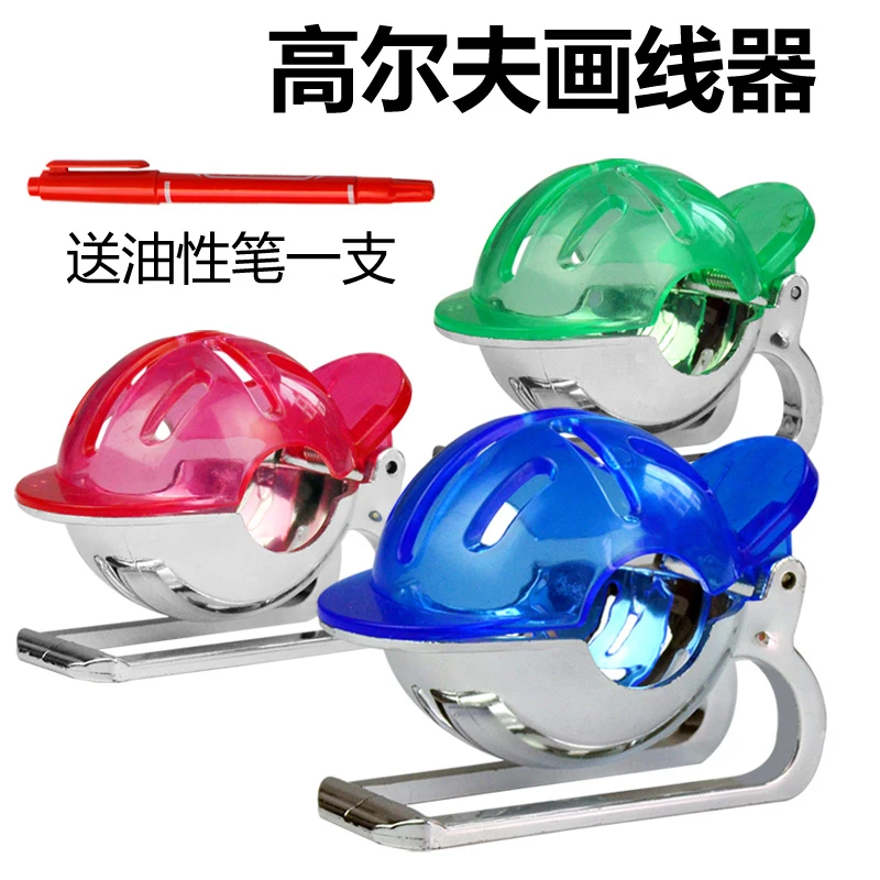 1 مجموعة كرة جولف بطانة w القلم كرة جولف خط ماركر رسم محاذاة إكسسوارات الغولف هبوط السفينة