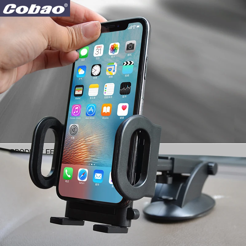 

Cobao Auto dashboard/windscreen/desktop general purpose holder stick stand car phone holder for iphone6/7/8x plus huawei xiaomi