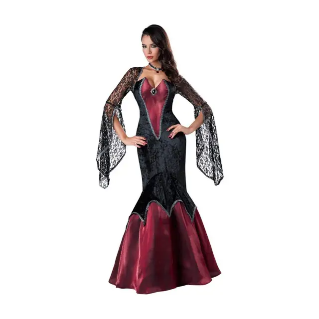 Medieval Renaissance Vampire Costume For Women Halloween Party Queen ...