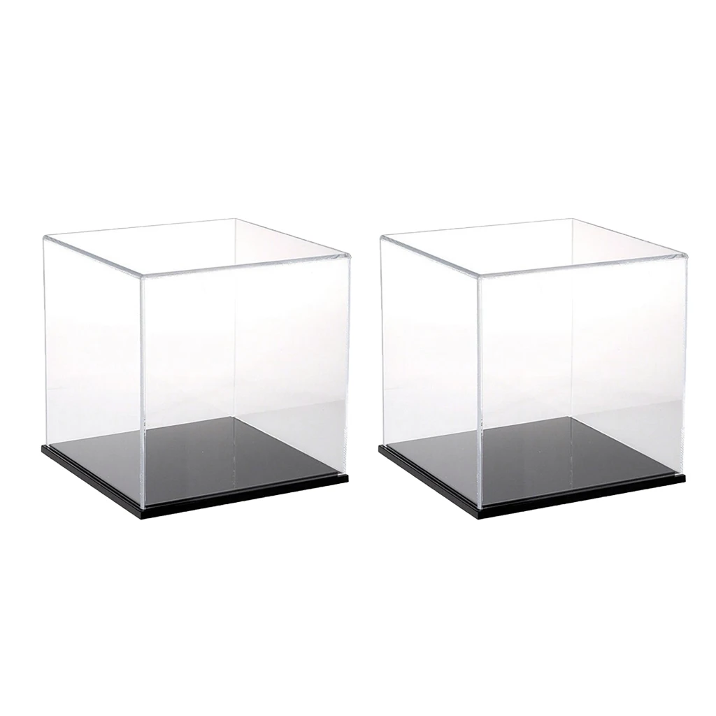 Прозрачная акриловая витрина MagiDeal защитная плёнка из перспекса 8x8x8 см для Amiibo Funko