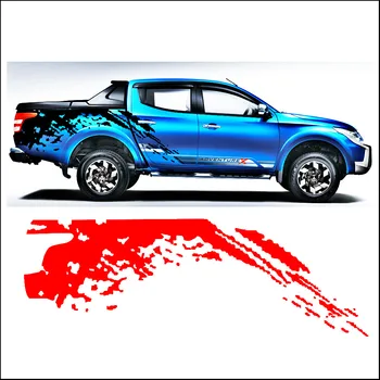 

Car Stickers Mudslinger Side Body Rear Tail Graphic Vinyl Car Accessories Modified Decal Custom Fit For MITSUBISHI L200 TRITON