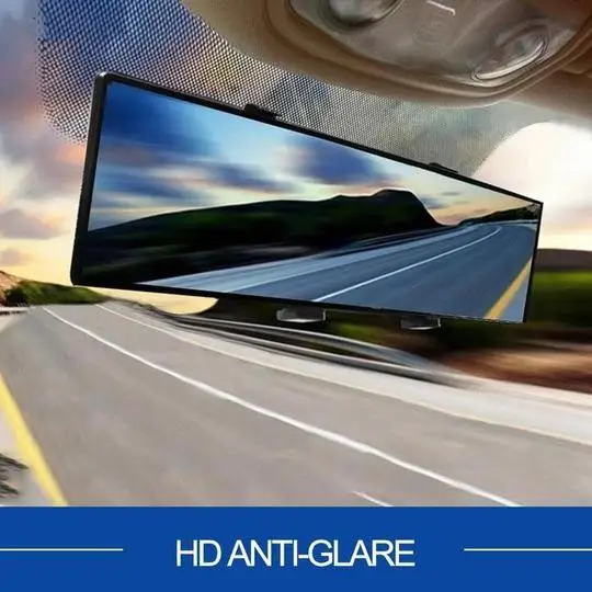 

Widened Rearview Mirror No Blind Spot Mirror Large Anti Glare Proof Car Rear View Mirror Angle Panoramic Car Interior Frame