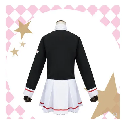 Cardcaptor Sakura Clearcard Косплей Костюм Kinomoto Sakura Tomoyo Daidoji Косплей Костюм Школьная форма Косплей и парики