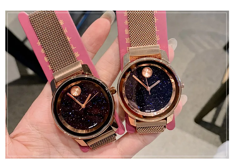 Женские роскошные Брендовые женские наручные часы с кристаллами, женские модные кварцевые часы звездного неба, женские часы, женские часы