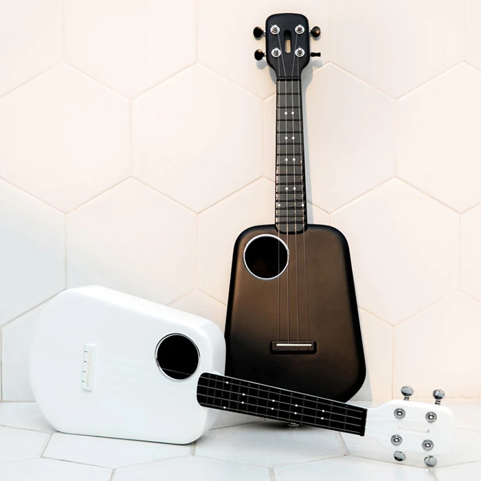 

4 Strings 3 Colors 23 Inch 2 LED Bluetooth USB Populele Smart Ukulele Ukulele Concert White Acoustic Electric Guitar
