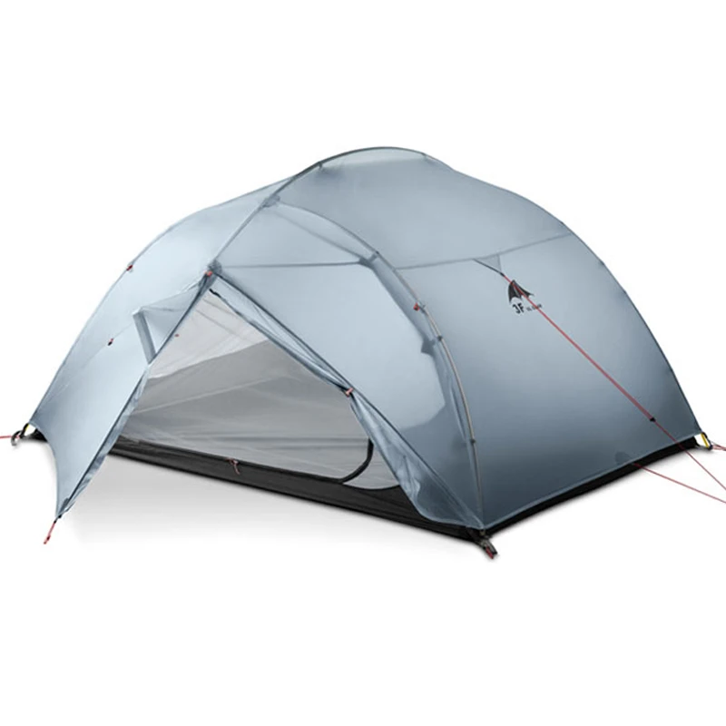 Online DHL envío gratuito 3F UL equipo 3 personas 4 temporada 15D tienda de campaña exterior ultraligero senderismo Backpacking caza carpas impermeables
