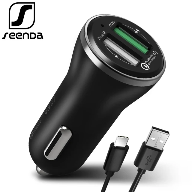 Cheap SeenDa Car Dual USB Charger Quick Charge 3.0 Mobile Phone Charger with Cable Fast Car Charger for Samsung Xiaomi Tablet Charging Cheap SeenDa Car Dual USB Charger Quick Charge 3.0 Mobile Phone Charger with Cable Fast Car Charger for Samsung Xiaomi Tablet Charging