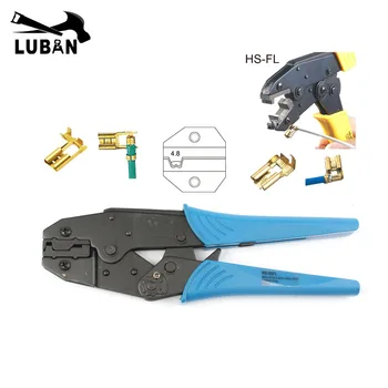 

LUBAN HS-05FL wire stripper EUROP STYLE RATCHET crimping tool crimping plier 4.8-6.3mm2 multi tool tools hands pliers