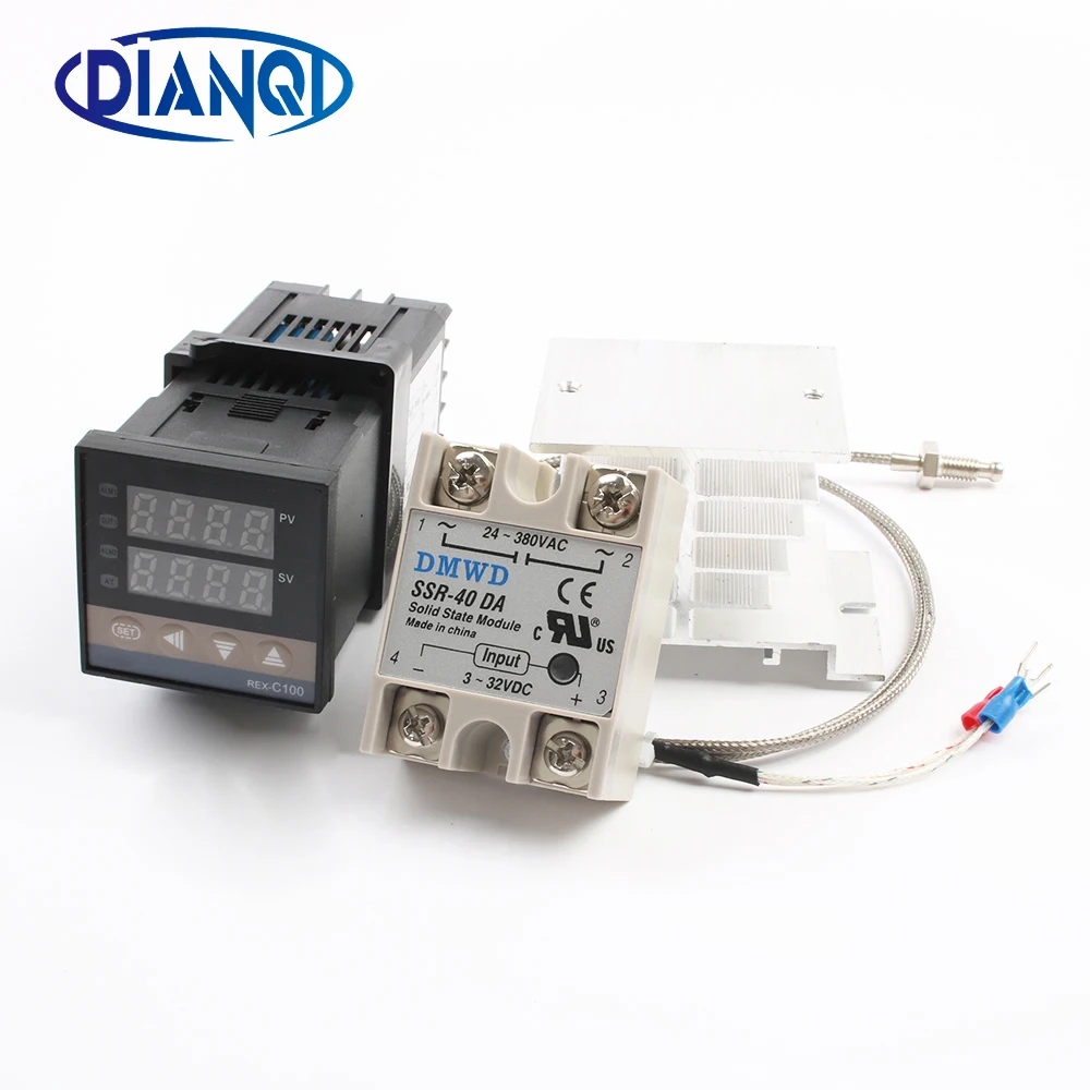 Mutil-Input Economical Digital PID Temperature Controller K type Input solid state Relay SSR relay Output REX C100 Rex-C100