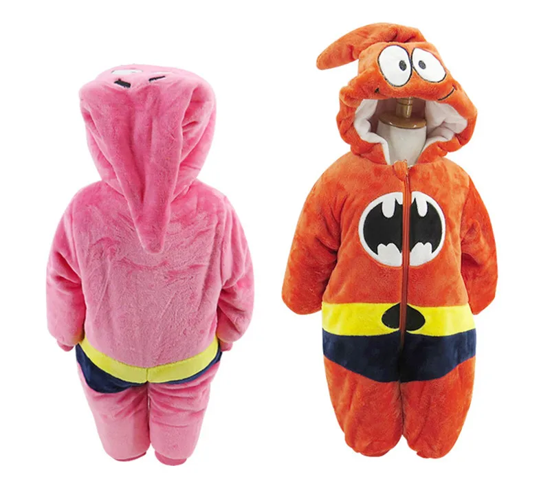 2017 Winter New Thick Flannel Baby Rompers Small Bee Baby Boy&Girl Jumpsuit Children Clothes Newbore Hooded Long Sleeve Bodysuit16