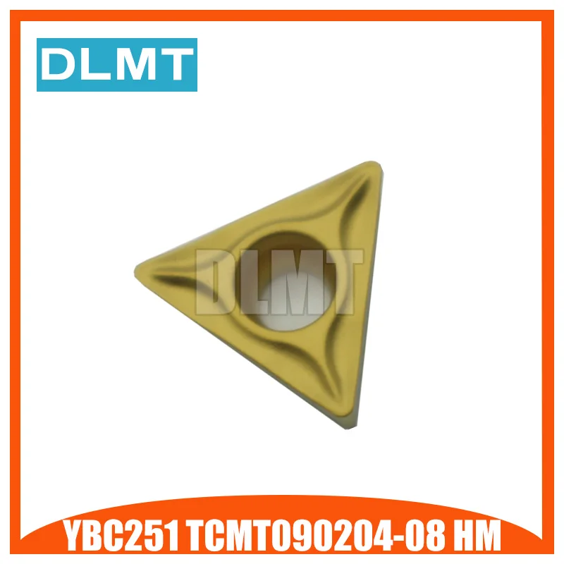 10 шт. YBC251 TCMT090204-08 HM карбидные вставки ЧПУ инструменты токарные инструменты Токарный станок резак, карбид вольфрама режущие инструменты