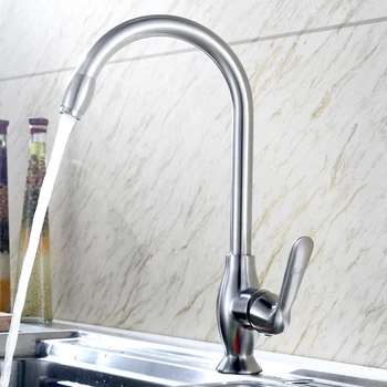 

Stainless steel kitchen faucet kitchen sink tap lead-free 360 degree rotating kitchen mixer tap