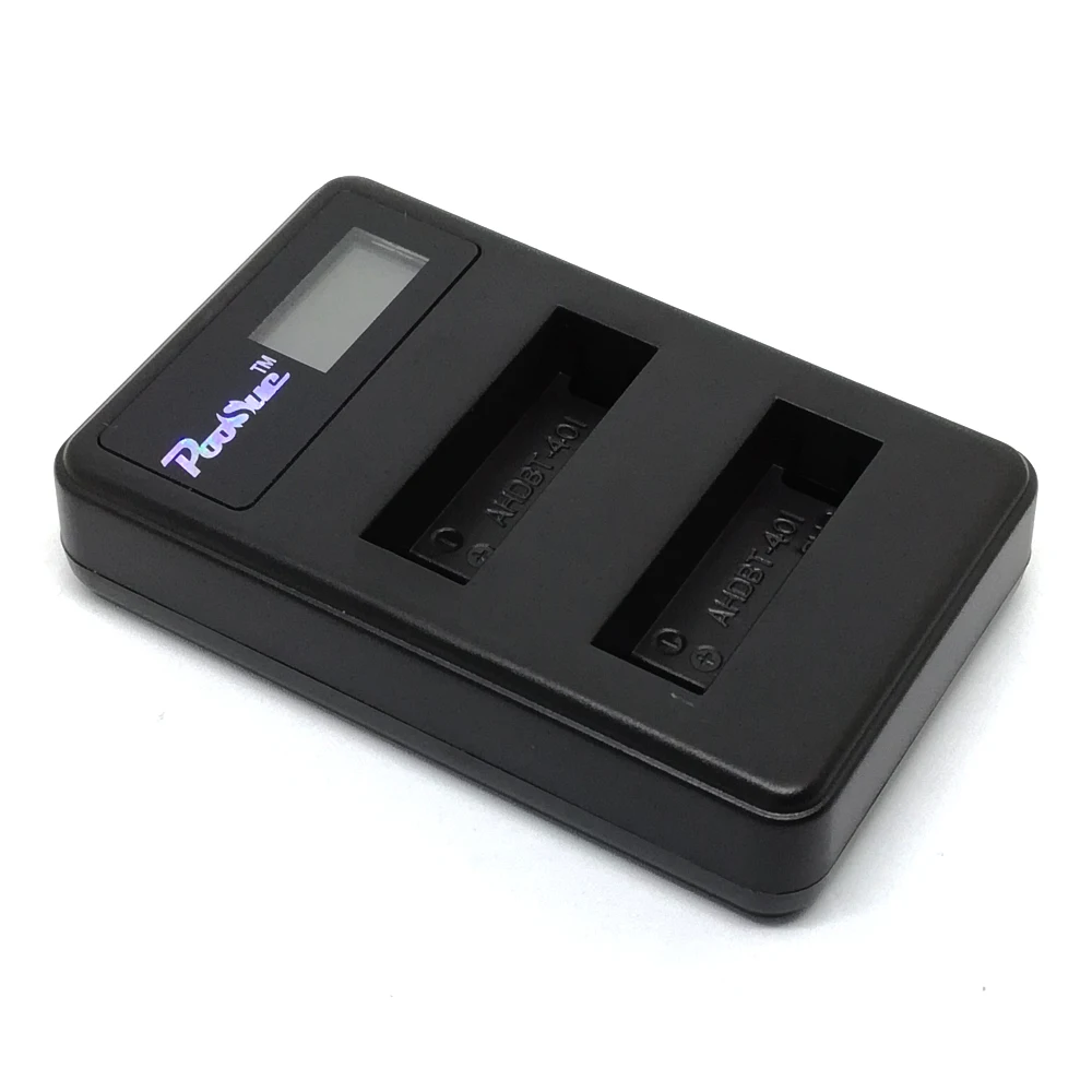 2x Hero 4 батареи AHDBT-401 экшн-камеры Go Pro Hero4 акумуляторная батарея AHDBT401+ ЖК-дисплей Dual USB Зарядное устройство, для экшн-Камеры GoPro Hero 4 экшн Камера батарея