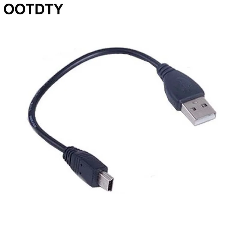 

New USB 2.0 Short Cable A Male to Mini 5 Pin B Data Charging Cable Cord Adapter