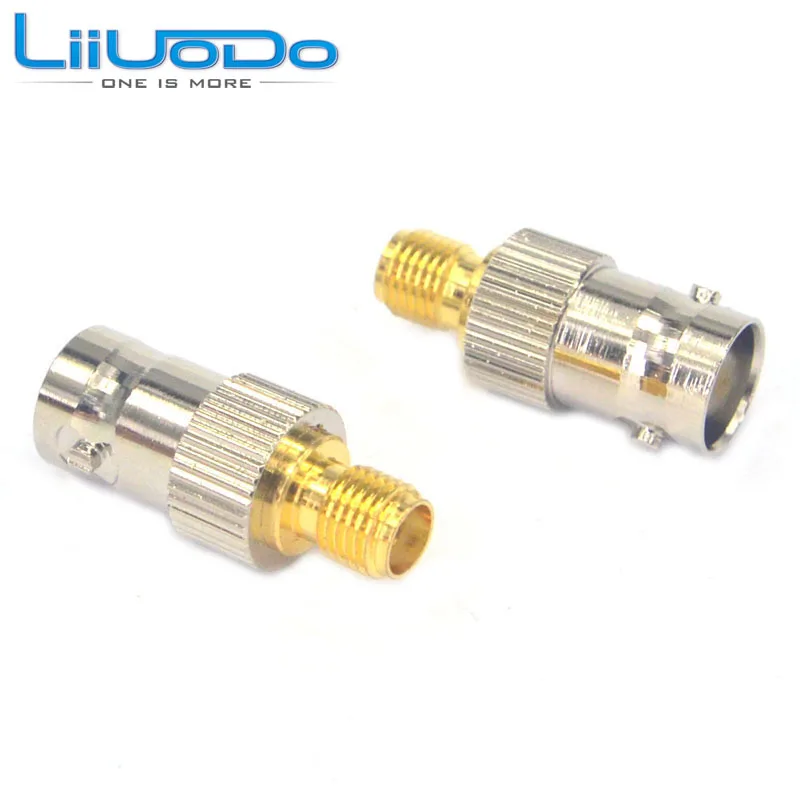 

2 Pieces SMA to BNC Female Gold Plated SMA Female Jack to Nickle BNC Female Jack Adapter RF Antenna Adapter Connector Straight