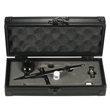 KKmoon гравитационная подача двойного действия Аэрограф набор 0,3 мм 8cc триггер пистолет-распылитель для художественного ремесла распыление краски воздушная щетка с коробкой