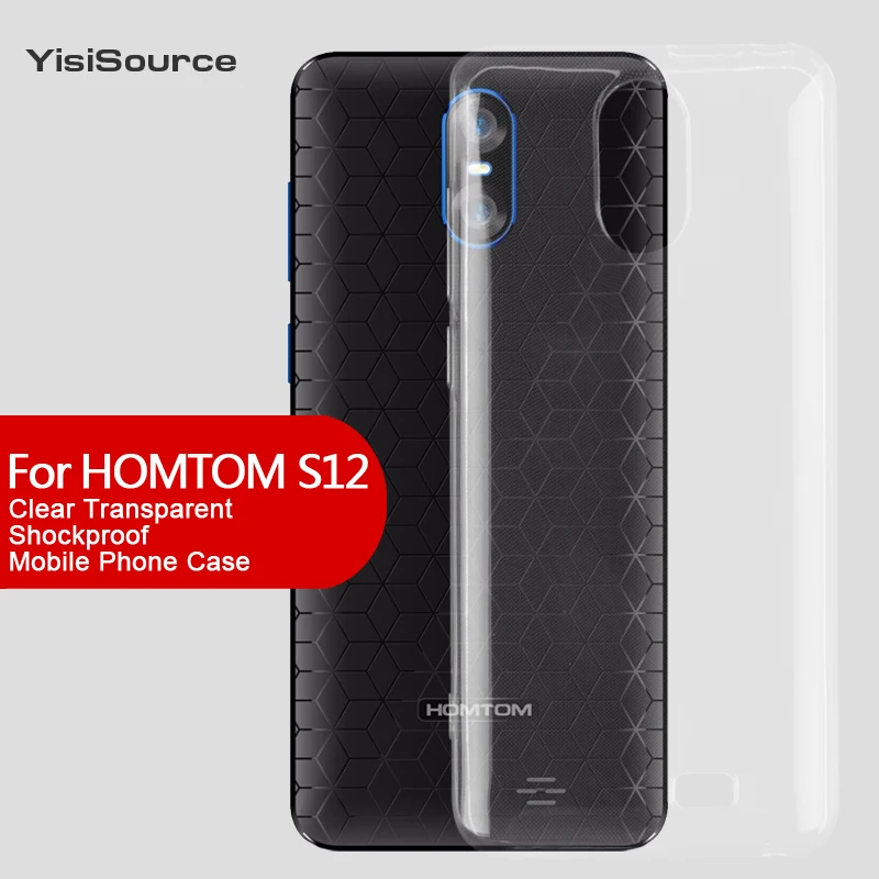 

YiSisource for Doogee Homtom S12 Case High Quality Soft TPU Silicone Cover Ultra-thin Phone Shell Bag for Homtom S12 Coque 5.0"