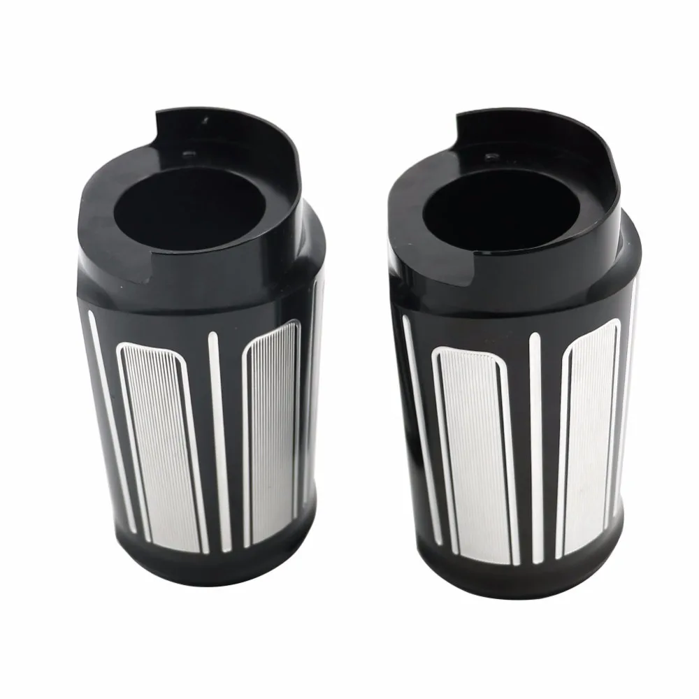 Deep Fork Boot Set Slide Cow Bells Guard For 2014 2017 Harley Touring