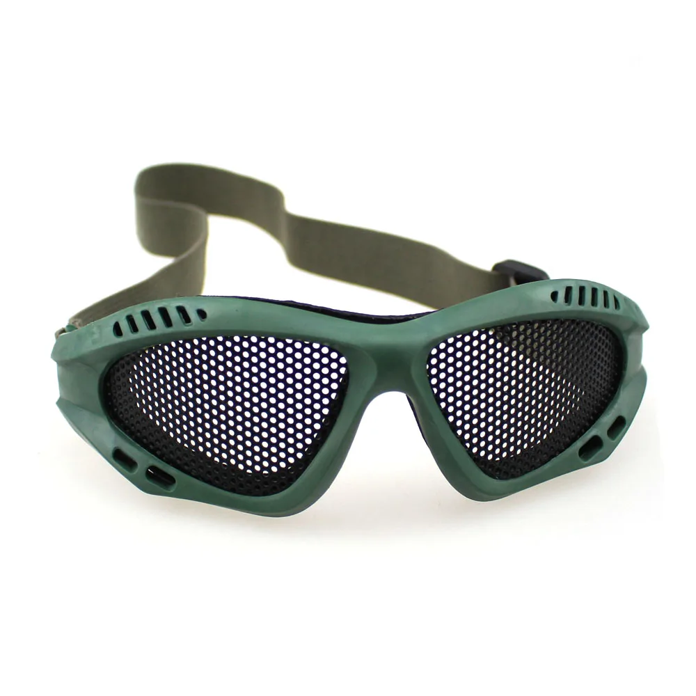 Тактические походные страйкбол очки прокладка универсальная черная металлическая сетка линзы спортивные очки оптика эластичная повязка на голову