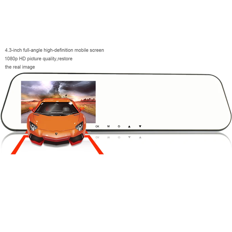 dash cam mirror car dvr mirror dual dash camera dual cameras mirror dashcam full hd dashcamera in car video camera full hd dvrs (6)