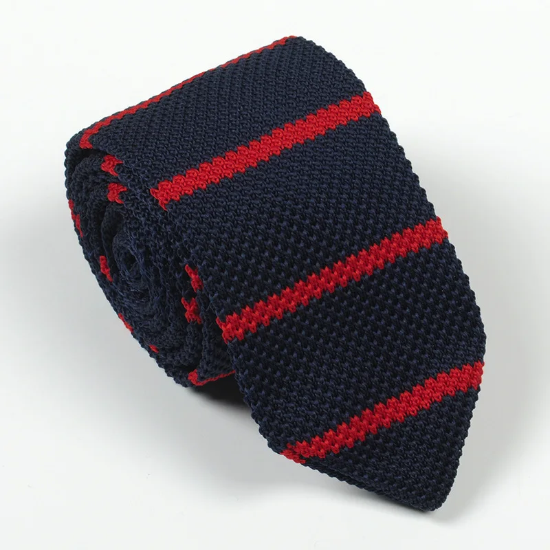 7 см Модный мужской галстук, повседневный Шерстяной Вязаный Галстук с острым носом, подарки для мужчин, вечерние галстуки для женихов, мужские галстуки, повседневная одежда, галстук для шеи