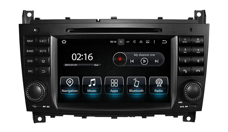 Flash Deal Android 8.1 In Dash Car DVD Player for Mercedes Benz C W203 / CLK W209 with GPS Navigation Radio BT SD WIFI Stereo 4Core 8GB Map 0