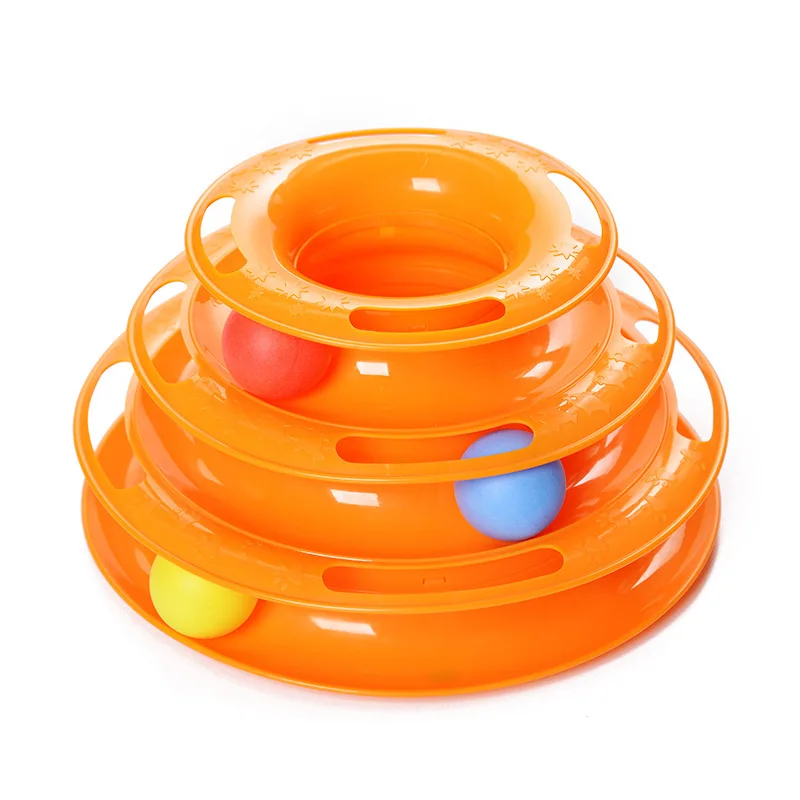 Three-Levels-pet-cat-toy-Tower-Tracks-Disc-cat-Intelligence-Amusement-triple-pay-disc-cat-toys (2)