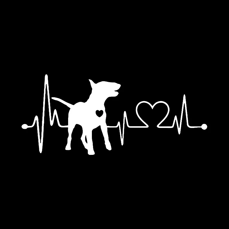 Car Sticker 3D 18CM7.9CM Bull Terrier Waterproof Vinyl Animal Fashion Sticker Funny Animal Motorcycle Car Sticker Styling (3)