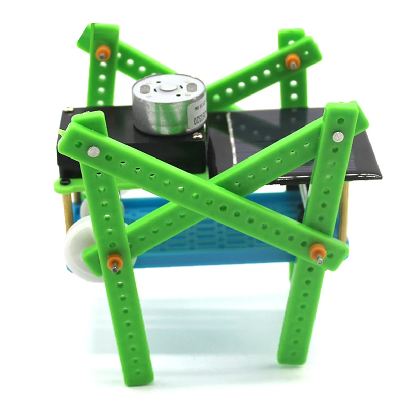 

DIY Puzzle Toys Children Educational Gadget Solar Power Quadruped Funny Assembling Smart Robot Classis Energy Kit Kids Gift