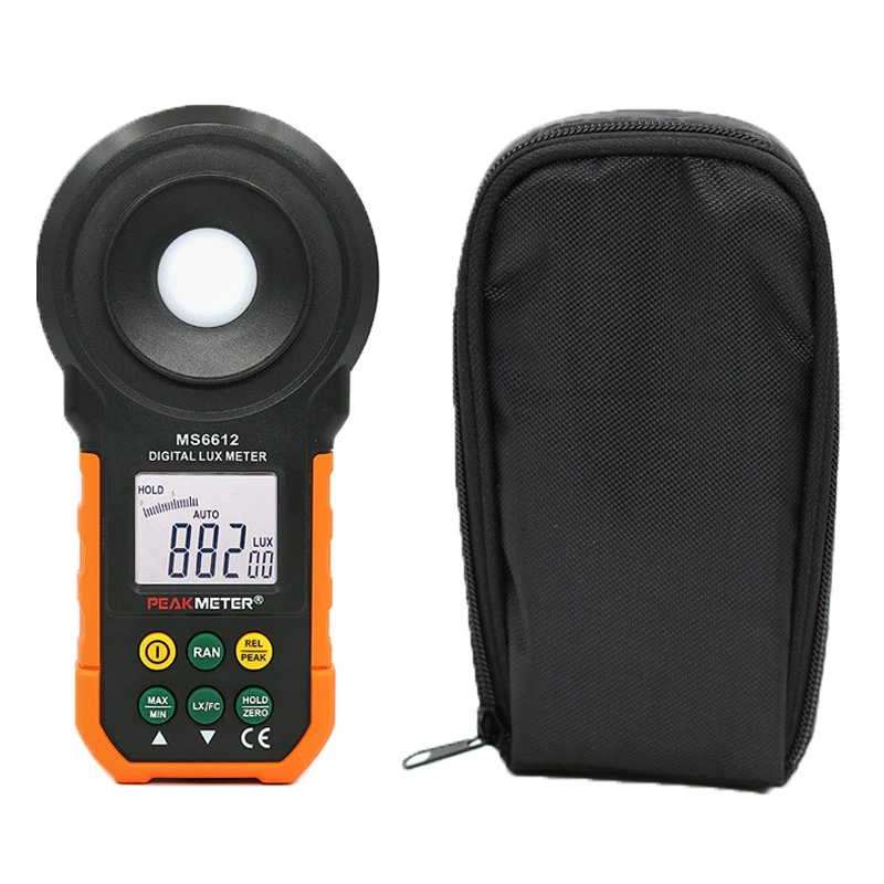 

SM6612 Digital Lux Meter 200,000 Lux Light Meter Test Spectra Auto Range High Precision Digital Luxmeter Illuminometer