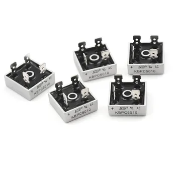 

5PCS Kbpc5010 50A 1000V Diode Metal Case Bridge Rectifier
