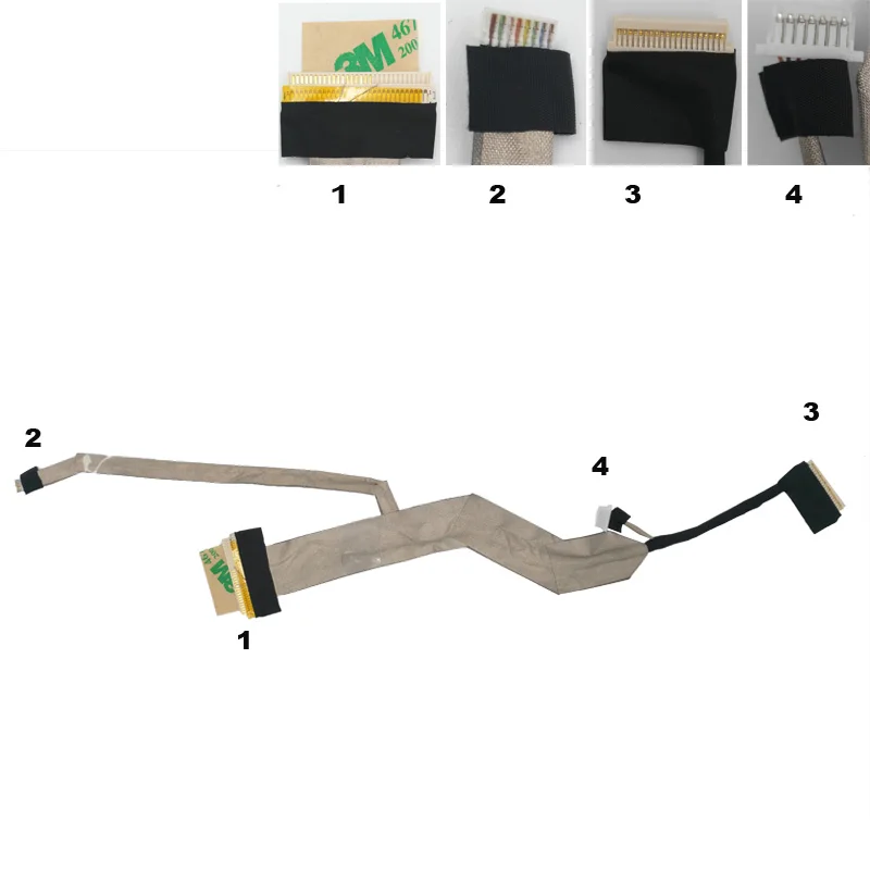 Новый кабель для ноутбука DELL VOSTRO 1310 1320 PN:0H525C DC02000LK00 ремонтный LCD LVDS | Компьютеры и