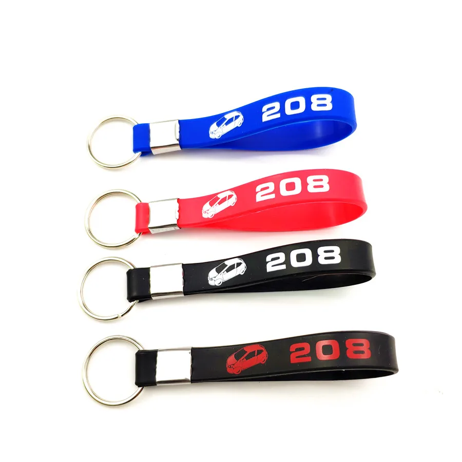 

3D Car-Styling keyring Car Sticker Case For Peugeot 208 Accessories Motorcycle Car Styling Accessories Automobiles